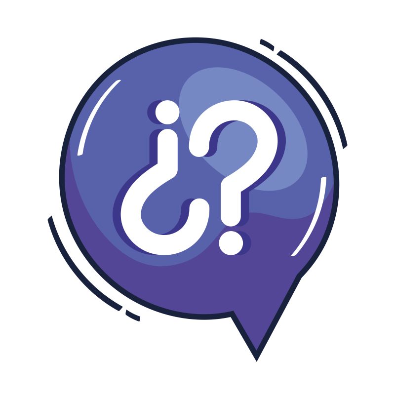 speech bubble with interrogation sign discussion isolated icon